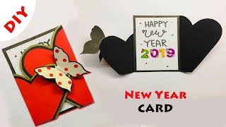 Greeting Cards Latest Design Handmade  DIY Happy New Year Card Design 2019  45 [upl. by Ennoirb576]