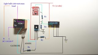 Touch sensitive light switch circuit diagram [upl. by Akiehs858]