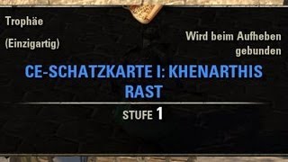 TESO Schatzkarten CESchatzkarte Khenarthis Rast I  Khenarthis Roost I CE Treasure Map [upl. by Trygve874]