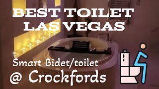 BEST TOILET IN VEGAS Smart Bidet at the Crockfords Las Vegas [upl. by Salomone]