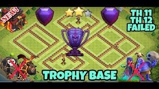 NEW TH10 TOWN HALL 10 Trophy Base 2018 Anti Everything  TH10 Farming Base  TH10 BASE 2018  COC [upl. by Yenial782]