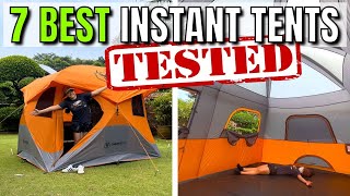 The 7 BEST Instant Tents Bought amp Tested [upl. by Olumor]