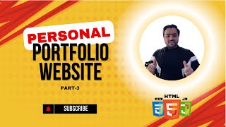 How to Create a Portfolio Website with HTML CSS amp JavaScript  Part 3 [upl. by Kennedy]