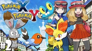 Pokemon X and Y Dual Gameplay Catching a Team  PART 2 Walkthrough Episode Nintendo 3DS [upl. by Custer]