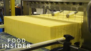 How A 100YearOld Vermont Creamery Makes Cheddar Cheese  Regional Eats [upl. by Duile]