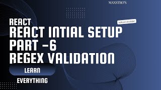 React  Regex Validation [upl. by Adnahcir835]