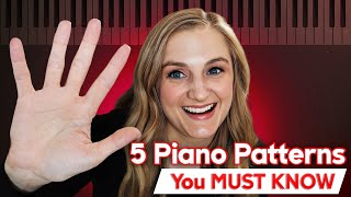 5 MUST KNOW Piano Chord Patterns That Turn Beginners Into Pros [upl. by Yllop]