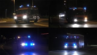 CBRN 2 Einsatzfahrten Einsatzkräfte zum Industriebrand in Baesweiler [upl. by Eardnaed]