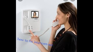 how to fix a commax audio intercom [upl. by Joellen918]