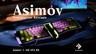 【Transparent Experience】AM AFAampKeyreative Asimov Transparent Keycaps  Exploring Green and atomic [upl. by Reuben]