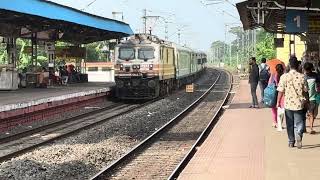 Dot On Time Running 13054 Kulik Express Accelerates Through Hooghly With Howrah WAP5 30093 [upl. by Jonathan]