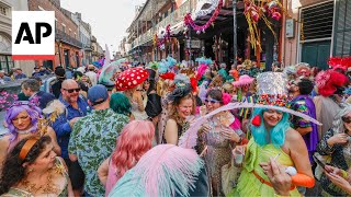 Mardi Gras 2024 Fat Tuesday brings end to carnival season in New Orleans [upl. by Coreen]