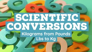 Kilogram from pound lbs to kg conversion using dimensional analysis made easy [upl. by Azrim525]