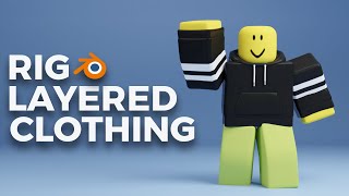 EASILY Rig Layered Clothing In Blender  Roblox GFX Tutorial [upl. by Mukerji]