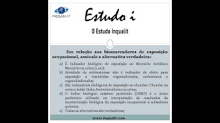 Estudo i  Biomarcadores de Exposição Ocupacional [upl. by Leland]