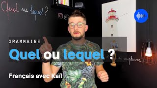 Quel ou lequel  Quelle ou laquelle  Comment prononcer lesquels et lesquelles [upl. by Kissner]