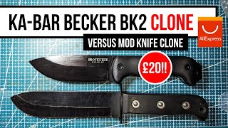 I bought a £20 Becker BK2 clone on AliExpress bushcraft knife [upl. by Eide679]