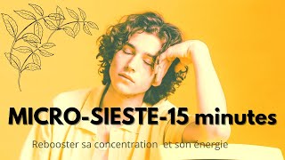 MICROSIESTE RÉPARATRICE 15 mn de sommeil profond Musique très douce et doux bruit de pluie [upl. by Hiltner22]