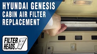 How to Replace Cabin Air Filter 2012 Hyundai Genesis [upl. by Drahsir]