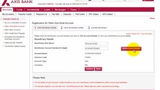 Fund transfer from axis bank to axis bank PART 2 [upl. by Ycnalc]