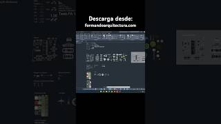 Descarga Bloques de AutoCAD y mucho más recursos en Formando Arquitectura [upl. by Delanos147]