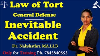 Inevitable Accident with case law  General Defences in tort  Tamil I DrACNakshathra [upl. by Creigh]