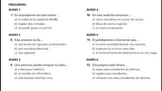 DELE A2 examen 1 2024 tarea 2  TRANSCRIPTION  ANSWERS [upl. by Esirehs]