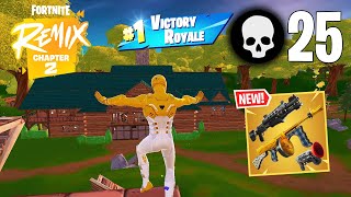 25 Elimination Solo Vs Squads Win Gameplay Fortnite Chapter 2 Remix Keyboard amp Mouse [upl. by Edieh]