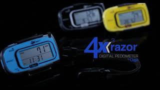 Ozeri 4x3razor Digital Pocket 3D Pedometer with Bosch TriAxis Technology [upl. by Sivam]