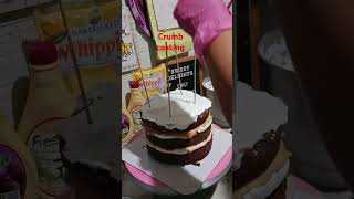 Crumb coating bhwraketera cakedecorating cake [upl. by Nylg]