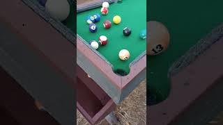 Mini pool table upgrade ball return bin added and some paint too Sam 11 2024 minipooltable build [upl. by Hardin]