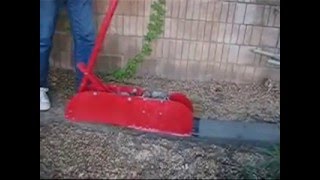 Curb Machine Making Cement Concrete Landscape Edging Borders [upl. by Leimad840]