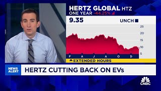 Hertz to sell 20000 EVs from US fleet for gaspowered vehicles [upl. by Lemaj635]