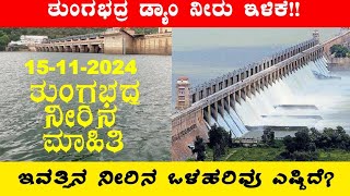 15112024 Today Tungabhadra Dam water level ತುಂಗಭದ್ರ ಡ್ಯಾಂ ನೀರಿನ ಮಟ್ಟ ಎಷ್ಟು‎‎ BealertJob TB [upl. by Dimitri393]