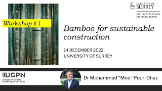 1st UGPN Workshop on Bamboo for Sustainable Construction – Dr Moe PourGhaz [upl. by Hoy340]