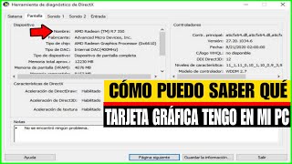 Como saber que Tarjeta Grafica tiene mi pc o laptop en Windows 10 8 7 [upl. by Callista]