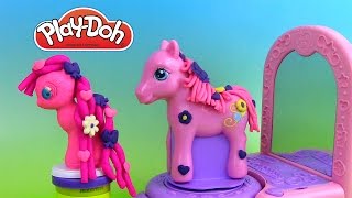 Pâte à modeler Play Doh My Little Pony Pinkie Pie Pretty Parlor Playset MLP [upl. by Ttessil526]