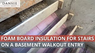 Insulating Basement Walkout Entry with Foam Board [upl. by Uol]