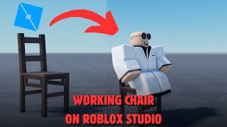 How to make a working chair on roblox studio [upl. by Assirrak]