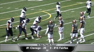 5A Football State Playoffs  1Cienega v 16 Betty H Fairfax [upl. by Barstow]