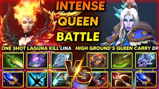 WHO WILL WIN BETWEEN ONE SHOT LAGUNA KILL LINA VS QUEEN OF HIGH GROUND ATTACK DROW RANGER DOTA 2 [upl. by Snej732]