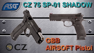 AIRSOFT Review N°84  CZ SP01 SHADOW  GBB  ASG  KJ Works [upl. by Lothario269]