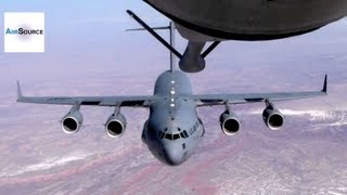 C17 Globemaster III Air Refueling From KC135 Stratotanker 2012 [upl. by Heid]