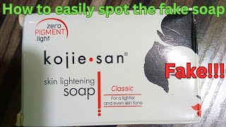 How to easily identify fake KOJIE SAN soap kojie san soap review 2023 [upl. by Mechelle]