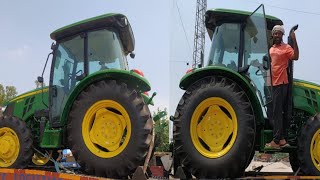 हरियाणा का पहला ट्रैक्टर  AC Cabin Tractor 5075 E John Deere 4x4 JohnDeereAc cabin tractor [upl. by Eimmac982]