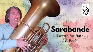 SARABANDE from the Partita by JSBach solo CC TUBA [upl. by Acinok]