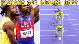 WHY NOAH LYLES WON 100 Meters Men Olympic Final Paris 2024  REACTION [upl. by Eugilegna210]