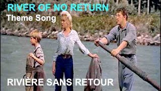 WesternMusic River of no Return Robert MitchumMarilyn Monroe Rivière sans Retour EnFr Lyrics [upl. by Aneryc909]