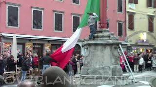 2014  Cividale del Friuli  Ammainabandiera Alpini [upl. by Adnawed]