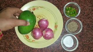 Aam Aur Pyaz ki Chutney  Mango Chutney Recipe  Green Mango Onion Chutney  कच्चे आम की चटनी [upl. by Maillij]